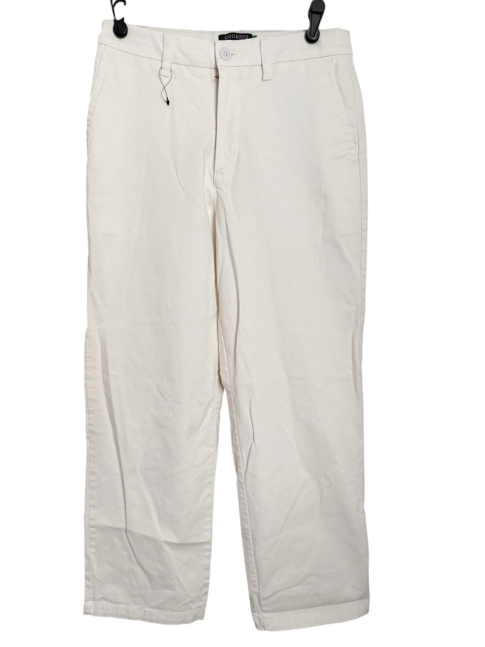 Dockers Women’s White High Straight Ankle Pants Size 27 NWOT WaterLess